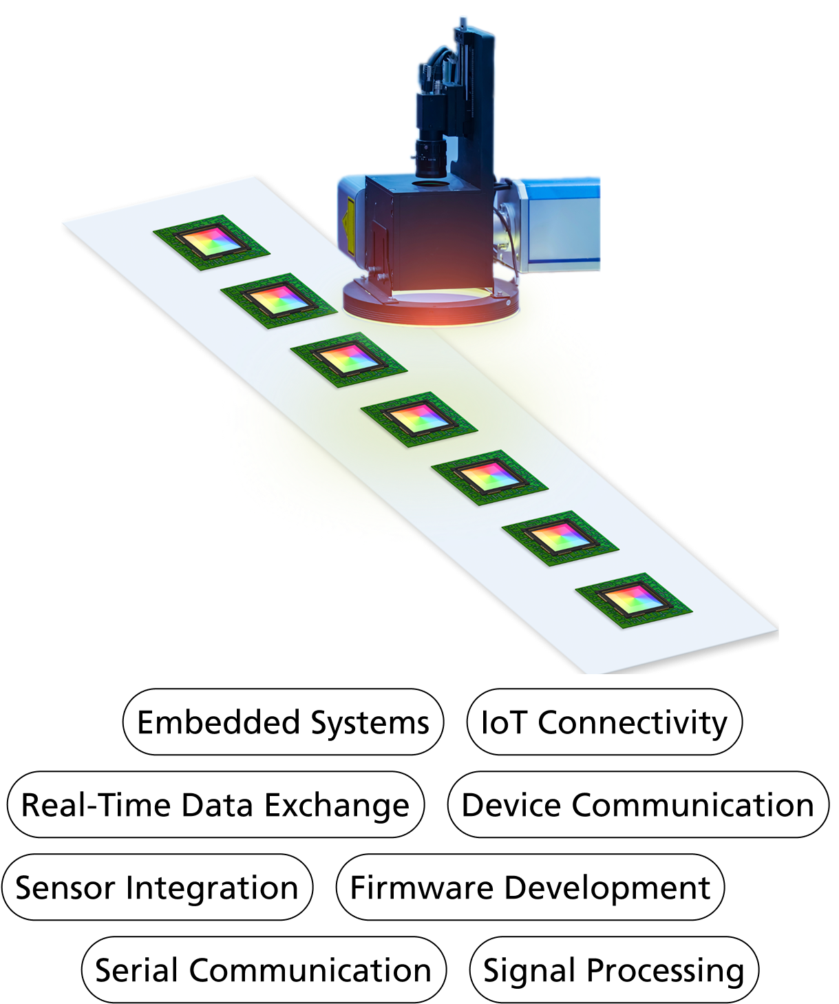 digitale Produktentwicklung Leistungen  Hardwareanbindung Scanner Chips